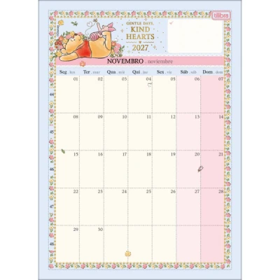 CALENDARIO PLANNER MESA POOH (138X190MM) 2027 TILIBRA