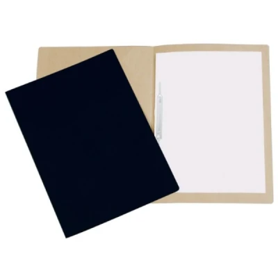 PASTA GRAMPO TRILHO PAPEL CARTAO PRETA  FRAMA