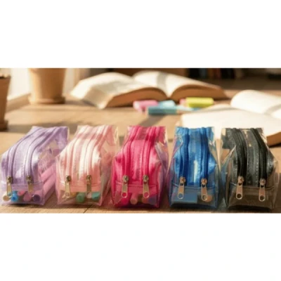 ESTOJO 2 ZIP TRANSPARENTE V2 BAGS
