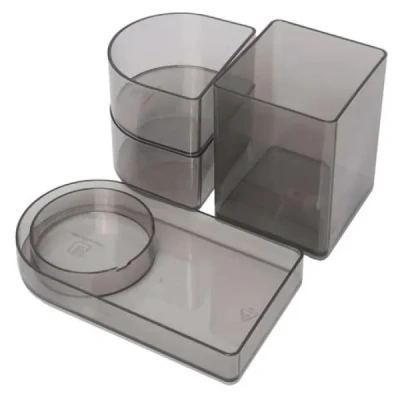 ACESSORIO ORGANIZADOR COMPACT FUME C/4 PEÇAS REF 203616  POLIBRAS