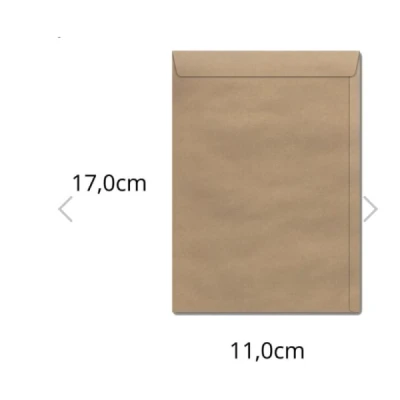 ENVELOPE 110X170 KRAFT NATURAL