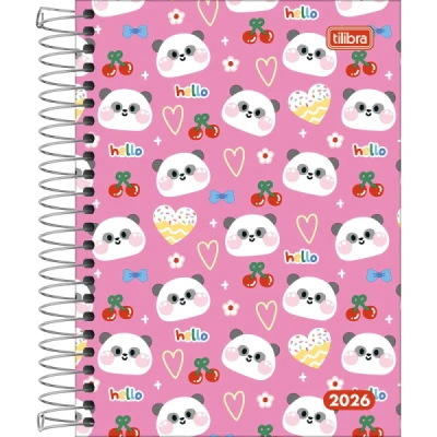 Agenda 2026 Pepper Feminina Espiral M4 (117mm x 164mm) -  Tilibra