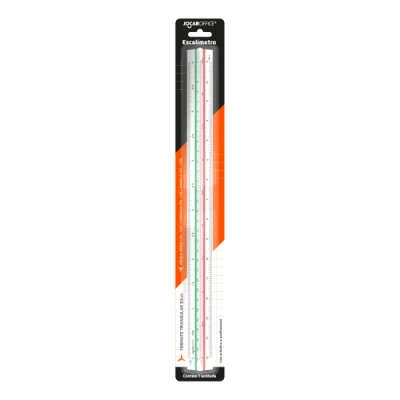 ESCALIMETRO TRIANGULAR 30CM C/6 ESCALAS UNIDADE 10267 - LEONORA