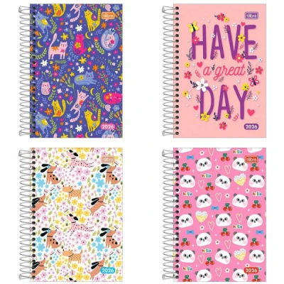 Agenda Esp Feminina Pepper  M4 (117mm x 164mm) -  Tilibra