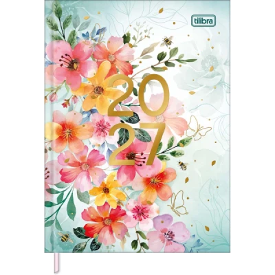 AGENDA COSTURADA FEMININE 123X166MM M4 TILIBRA 2027