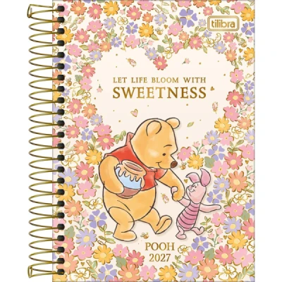 AGENDA ESPIRAL POOH (129X187MM) M5 TILIBRA