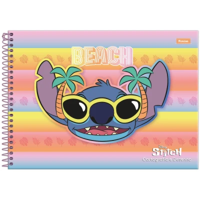 CADERNO DESENHO 80F ESP CD STITCH FORONI