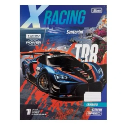 CADERNO CALIGRAFIA BROCHURAO CD X-RACING 40F TILIBRA