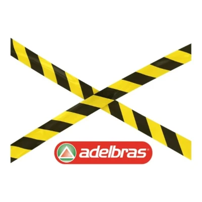 FITA PARA DEMARCACAO ZEBRADA 70X200 ADELBRAS