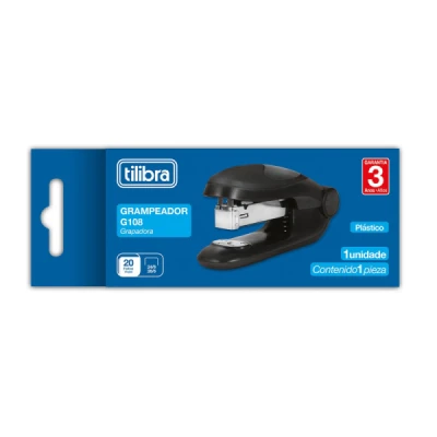 GRAMPEADOR 20 FOLHAS DE MESA G108 PRETO - TILIBRA