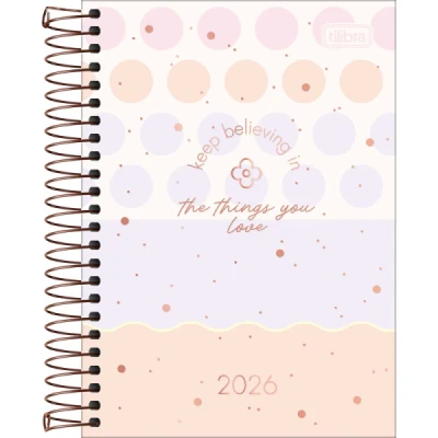 Agenda Soho Espiral 129x187mm 176 folhas 2026 - Tilibra