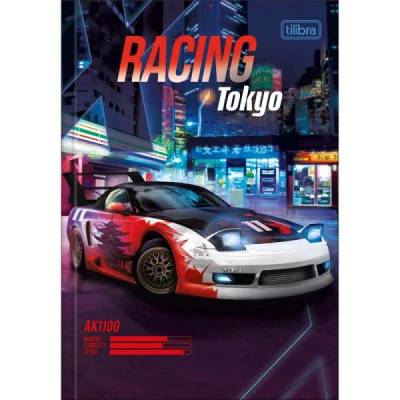 Caderno Brochura Capa Dura 1/4 X Racing 80 folhas  - Tilibra