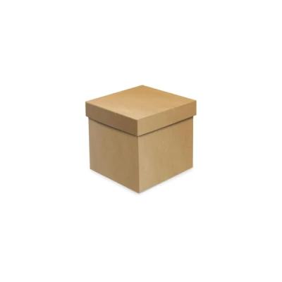 CAIXA PARA PRESENTE COM TAMPA CUBO KRAFT P 13X13X13CM - CROMUS