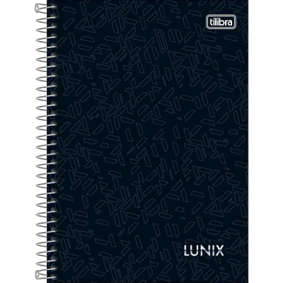 CADERNO ESPIRAL CAPA DURA 1/4 LUNIX 80 FOLHAS
