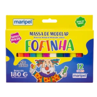 MASSA DE MODELAR C/12 180G FOFINHA MARIPEL