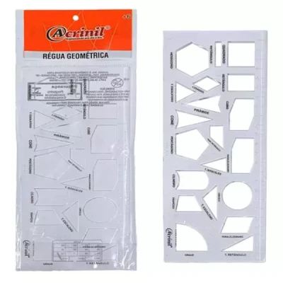 REGUA GEOMETRICA 24CM REF2600 ACRINIL