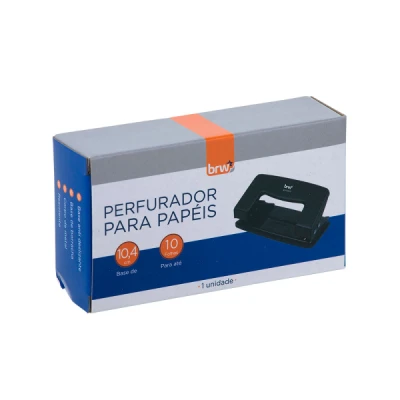 FURADOR DE PAPEL 2 FUROS C/10FLS BRW PF1000