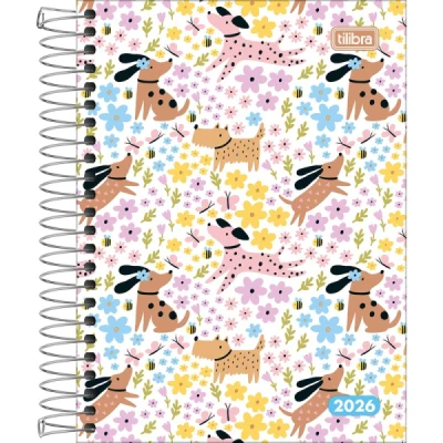 Agenda 2026 Pepper Feminina Espiral M4 (117mm x 164mm) -  Tilibra