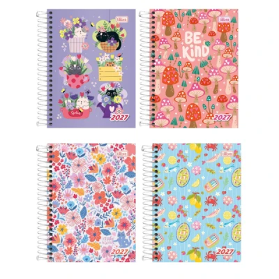 AGENDA ESPIRAL D+ FEM (117X164MM) M4 2027 TILIBRA