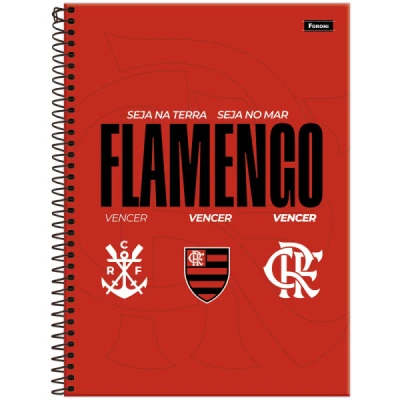 CADERNO 1MT 80F ESP CD UNIV FLAMENGO R9295 FORONI