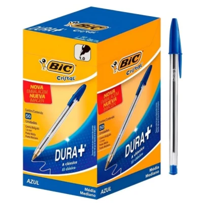 CANETA BIC ESFEROGRAFICA CRISTAL TRADICIONAL 1.0