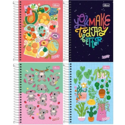 AGENDA ESPIRAL SPICE FEMININA (117X164MM) M4 TILIBRA