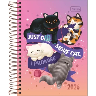 AGENDA ESPIRAL PURRFECT CATS M3 TILIBRA