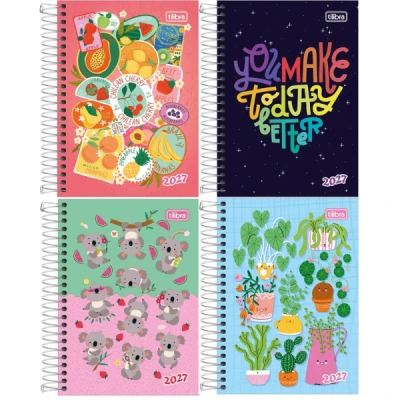 AGENDA ESPIRAL SPICE FEMININA (129X187MM ) M5 TILIBRA