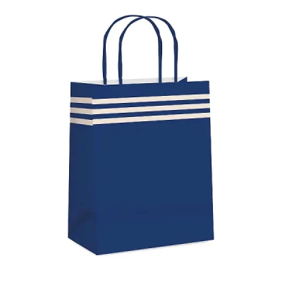 SACOLA PARA PRESENTE DECORADA CASUAL/MASC. G 32X26,5X13CM  14000740 - CROMUS