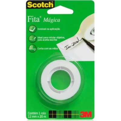 FITA MAGICA INVISIVEL SCOTH 810 12MMX20MM CORTA FACIL - 3M
