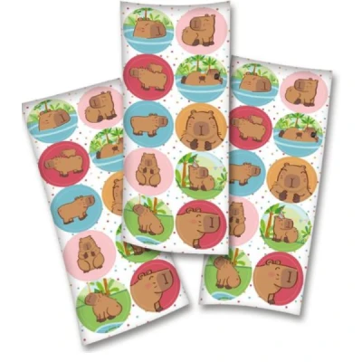 ADESIVOS DECORADOS CAPIVARA PCT.C/30 112367 - FESTCOLOR