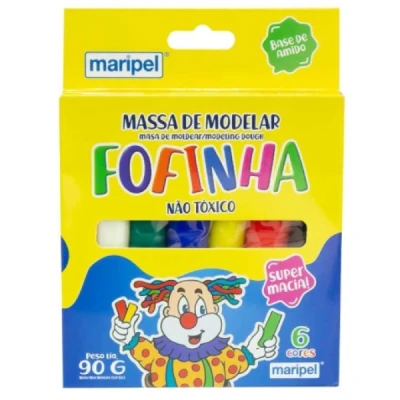 MASSA DE MODELAR C/06 90G FOFINHA REF1506 MARIPEL