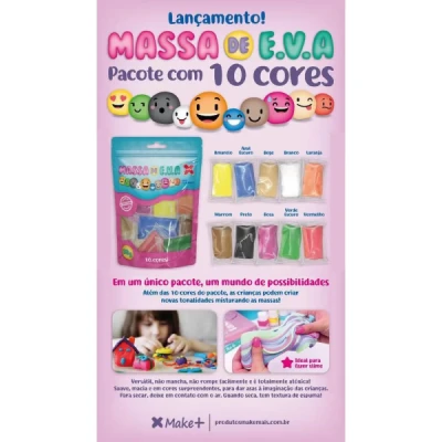 MASSA EVA PCT C/10 CORES 50G REF 13022 MAKE+