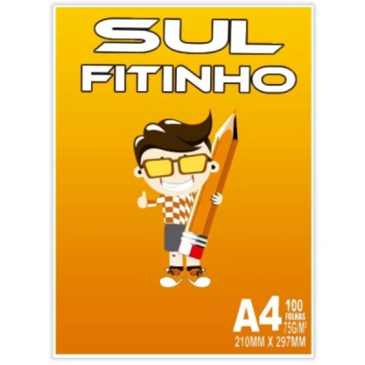 PAPEL SULFITE A4 C/100 75GR ECO - RECICLADO SULFITINHO