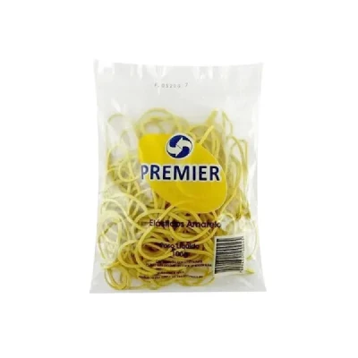 ELASTICO C/120 UNID AMARELO N.18 - PREMIER