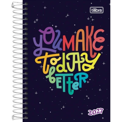 AGENDA ESPIRAL SPICE FEMININA (129X187MM ) M5 TILIBRA