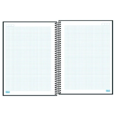 CADERNO QUADRICULADO 5X5MM CD 48F UNIV ZIP PRETO TILIBRA