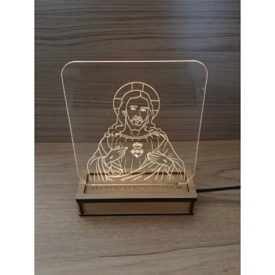 LUMINARIA LED SAGRADO CORACAO DE JESUS LM-002 BELLA ARTE