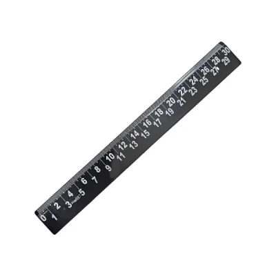 REGUA 30CM BAIXA VISAO PRETA REF10270146 MAXCRIL