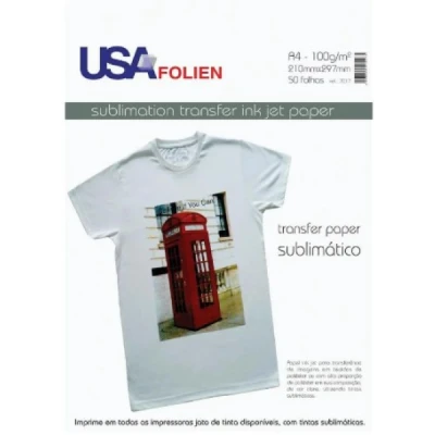 PAPEL TRANSFER SUBLIMATICO  A/4 100GR USA