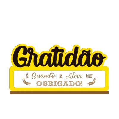 PLACA DECORATIVA GRATIDAO MDF PDM-001 BELLA ARTES