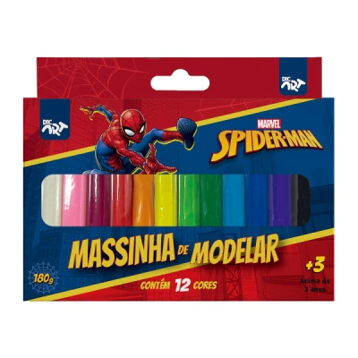 MASSA DE MODELAR C/12 180G HOMEM ARANHA REF4698 DAC