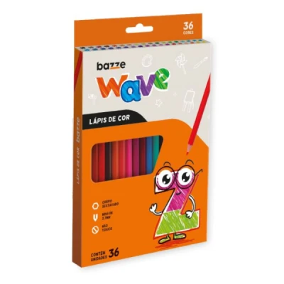 LAPIS DE COR C/36 WAVE SEXTAVADO R.908568 BAZZE