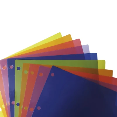 DIVISORIA FICHARIO PLASTICA 10 DIV COLOR 214X305MM REF6922-CL DAC