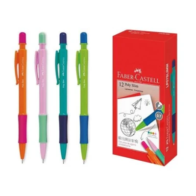LAPISEIRA 0.7MM POLY SLIM MIX LP07SLIMM FABER-CASTELL -