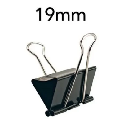 PRENDEDOR DE PAPEL (BINDER) 19MM PRETO BAZZE