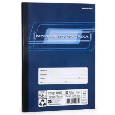 LIVRO MOVIMENTO CAIXA GRANDE 100F 195X295MM - ANIMATIVA