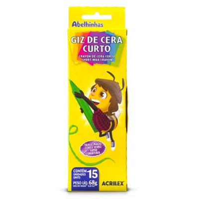 GIZ DE CERA CURTO C/15 REF09215 ACRILEX