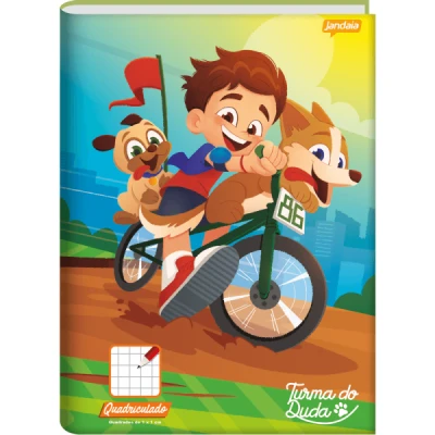 CADERNO QUADRICULADO 1X1CM  BROCHURA CD TURMA DO DUDA