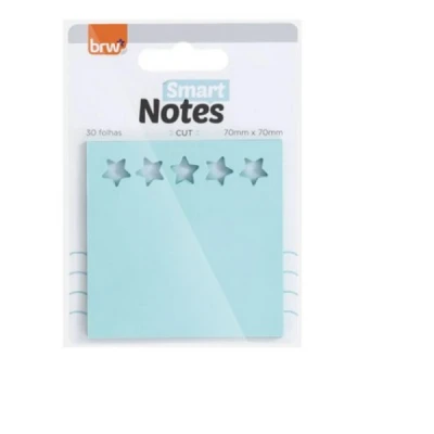 SMART NOTES 70X70MM - CUT STAR - 30 FLS - BA0351 BRW